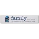 Decoração de parede de tábuas de madeira Disney Lilo and Stitch Ohana Family