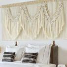 Decoração de parede em macramê IOWER 200 cm L x 90 cm L Extra Grande