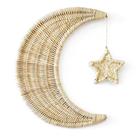 Decoração de parede lunar BEBE BASK: rattan feito à mão para berçário
