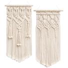 Decoração de parede Mkono Macrame Woven Boho Chic Geometric