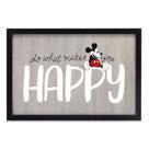 Decoração de parede Open Road Brands Disney Mickey Mouse Wood Frame Decoração de parede Open Road Brands Disney Mickey Mouse Wood Frame