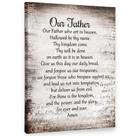 Decoração de parede PHAMTE Our Father Prayer Christian 28x36cm