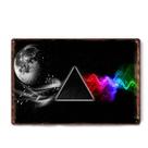 Decoração de parede Pintura em ferro Pink Floyd Dark Side of the Moon Decoração de parede Pintura em ferro Pink Floyd Dark Side of the Moon