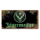 Decoração de parede Pintura em ferro Placa de metal de estanho Jägermeister 20x30cm