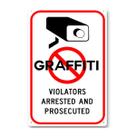 Decoração de parede Pintura em ferro Vintage Graffiti Warning 20x30cm Decoração de parede Pintura em ferro Vintage Graffiti Warning 20x30cm