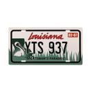 Decoração de parede, placa de licença da Louisiana, pintura em ferro, 15,5 x 30,7 cm Decoração de parede, placa de licença da Louisiana, pintura em ferro, 15,5 x 30,7 cm