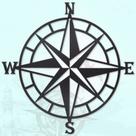 Decoração de parede Resama Nautical Compass Black Metal 17cm Decoração de parede Resama Nautical Compass Black Metal 17cm