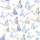 Decoração de parede SAOROPEB 3D Butterfly 72 unidades, 3 estilos, 8-12 cm