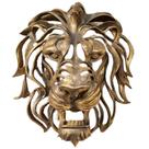 Decoração de parede UITWMKTG Gold Animal Head Resin para casa