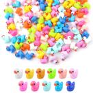 Decoração de patos de resina KINBOM Mini 110 unidades para Craft Dollhouse
