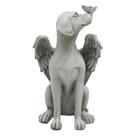 Decoração de resina sintética Naroote Dog Angel Statue