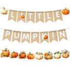Decoração de serapilheira Banner Little Pumpkin Baby Shower 2,1 m Decoração de serapilheira Banner Little Pumpkin Baby Shower 2,1 m