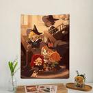 Decoração de tapeçaria para pendurar na parede Anime Little Witch Academia