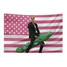 Decoração de tapeçaria para pendurar na parede Design engraçado da bandeira americana