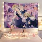 Decoração de tapeçaria para pendurar na parede La Corda d'Oro Anime Boys Love