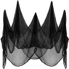 Decoração de Tecido de Gaze para Halloween Preto 200 x 400 cm em Poliéster Decoração de Tecido de Gaze para Halloween Preto 200 x 400 cm em Poliéster