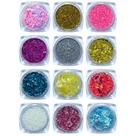 Decoração de unha Nail art glíter Arte sedução, Kit 12 und.