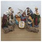 Decoração Enfeite Natal Presépio Natalino Resina 10 Peças