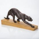 Decoração Escultura Pantera Negra De Poliresina Mart 13887