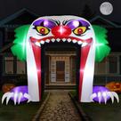 Decoração exterior de palhaço inflável de Halloween ZPISF Giant 3m
