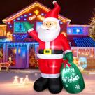 Decoração exterior inflável de Natal de 8 pés de Papai Noel