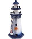Decoração Farol Marítimo Enfeite Casa Náutica Praia De 27cm