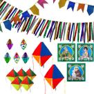 Decoração Festa Junina 50m Bandeirinhas Balões Nylon Papel Kit