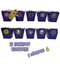 Decoração Festa Wandinha Cachepot Pequeno Personalizado