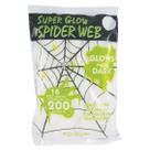Decoração Glow in Dark Spider Web Fun World com 4,9 m de comprimento