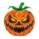 Decoração Halloween Abóbora Assustadora 32,5cm