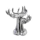 Decoração Halloween Castiçal Mãos de Zumbi Assustadoras Pra 3 velas