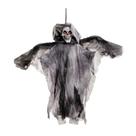 Decoração Halloween Caveira Com Som Luz e Movimento