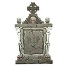 Decoração Halloween Cemitério Lapide Grande 53 Cm Com Suporte Toten Display Mesa e Chão Decoração Halloween Cemitério Lapide Grande 53 Cm Com Suporte Toten Display Mesa e Chão