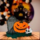 Decoração Halloween Display Gigante em EVA Mesa ou Chão Decoração Halloween Display Gigante em EVA Mesa ou Chão