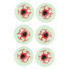 Decoração Halloween Olhos Zumbi de Terror Pacote 6 Unidades