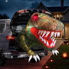 Decoração inflável de Halloween KOITHE Dinosaur 1,2 m com LED