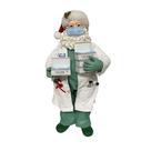 Decoração Kurt S. Adler Fabriche Santa Doctor com máscaras