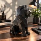 Decoração Leão 18cm Estátua Moderna Estilo Geométrico