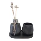Decoração Luxo Enfeite Difusor 100ml Vaso Bandeja Presente