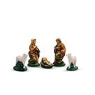 Decoração Natal: Kit 5 Peças Presépio Sagrada Família Em Gesso Envio Rápido - AVB DECORAÇÕES