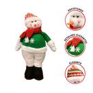 Decoração Natalina Papai Noel Ou Boneco De Neve Com 44 cm Luxo em Pé