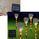 Decoração Pisca Solar Papai Noel LEDs Amarelo Jardim De 2,5m Decoração Pisca Solar Papai Noel LEDs Amarelo Jardim De 2,5m