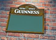 Decoração quadro Lousa Verde Guinness