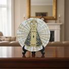 Decoração Religiosa de Mesa Nossa Senhora Aparecida Alto Relevo em MDF com suporte de mesa 30cm