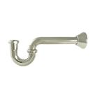 Decoração vintage de latão P-Trap Kingston, 1-1/4", níquel polido