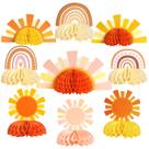 Decorações Balun Admhail Boho Sun Honeycomb 9 unidades