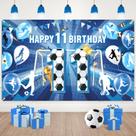 Decorações de aniversário - 11 de futebol - azul - 185 x 10 cm Decorações de aniversário - 11 de futebol - azul - 185 x 10 cm