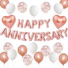 Decorações de aniversário Adorely RoseGold Feliz Aniversário