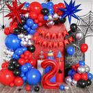Decorações de aniversário com tema de aranha, segundo aniversário, menino e menina