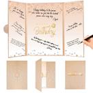 Decorações de aniversário Crenics Signature Book Champagne Gold